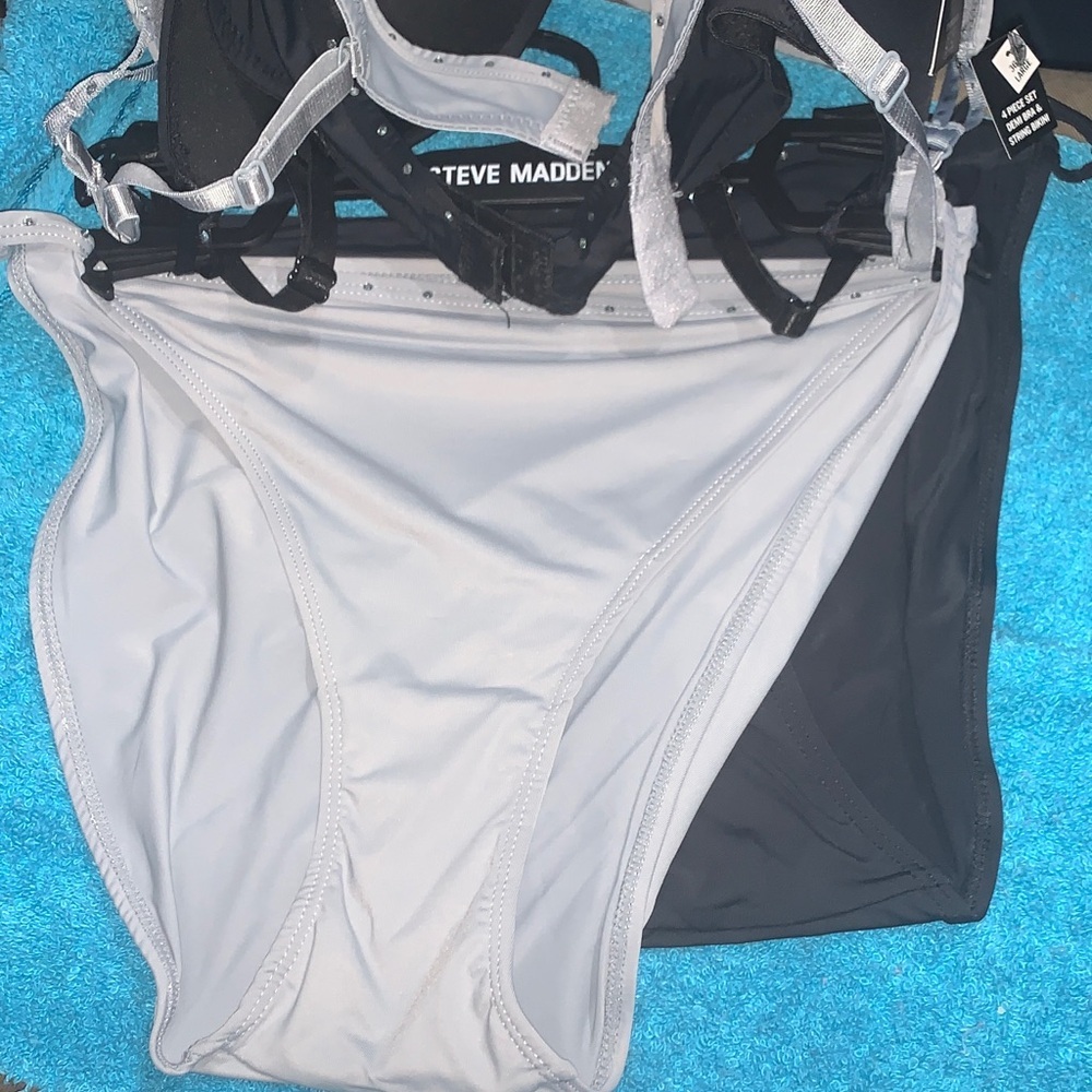Steve Madden Black and Gray Bra and Panties set - Picture 5 of 6